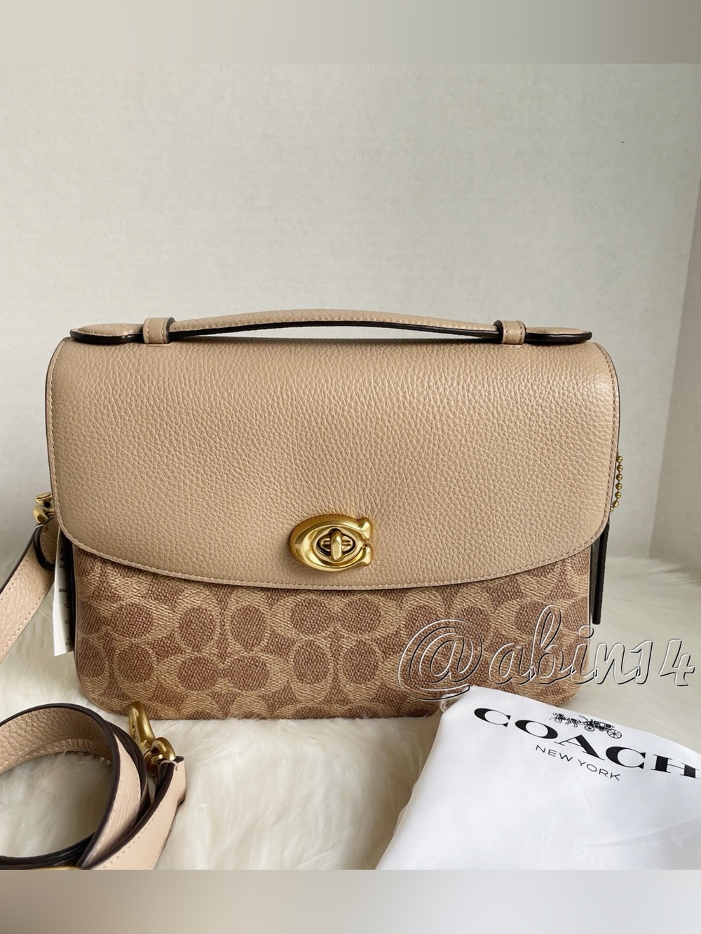 NWT Coach Full Size Cassie Signature Taupe Nordstrom Exclusive
